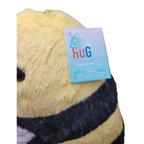 Hugme bumblebee plush 12” squishy stuffed animal plush toy - Picture 3 of 4